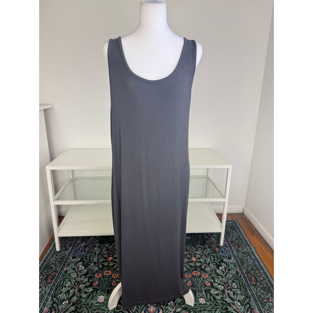 Universal Standard Womens Soft Stretch Casual Lounge GrayTank Maxi Dress Medium